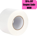 CrawlSpace-DIY Vapor Barrier Tape 4" x 180' - Heavy Duty White Polyethylene Seam Tape for Crawl Space & Basement Encapsulation, Moisture Barrier Seal