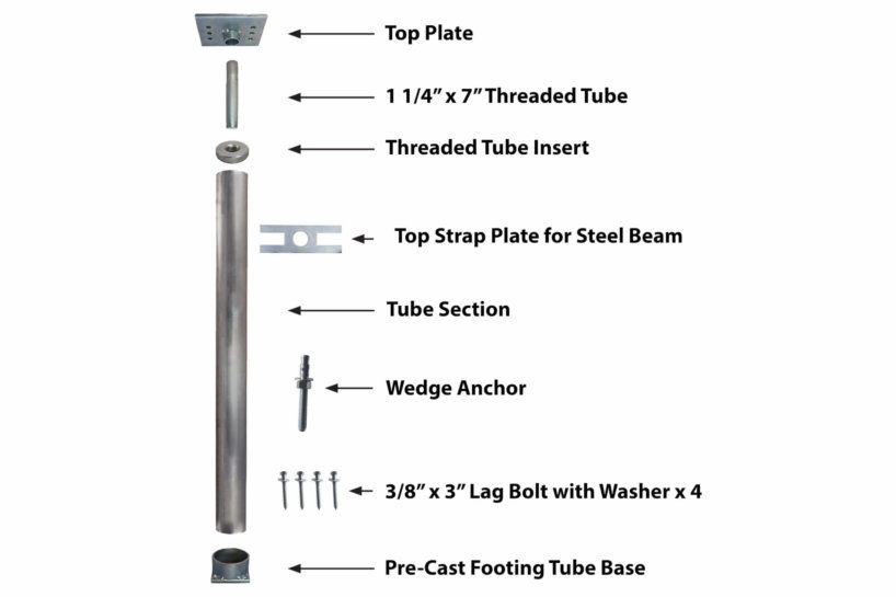 Power Post Adjustable Crawl Space Support Jack