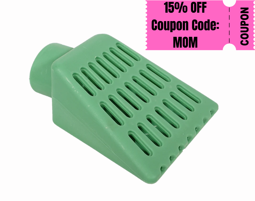 LawnWedge Yard Drain Sump Pump Discharge Downspout Extension - Lawn Grate Waterproof Protection for Yard - Oval-Shaped Inlet Fits 3