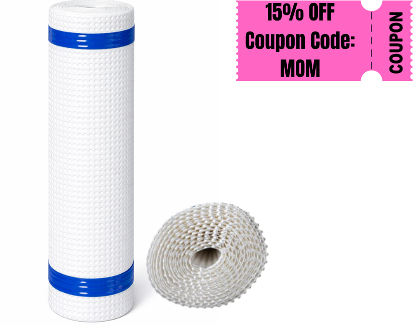 Whitecap Crawl Space Drainage Matting 4’ x 50’ – Dimpled Vapor Barrier Underlayment, Improves Water Drainage & Protects Liner – Foundation & Basement Use image