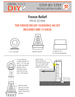 Freeze Relief installation guide cover