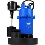 Westinghouse - 1/2 HP Sump Pump with Integrated Vertical Float Switch - Up to 4,100 Gallons Per Hour - Heavy Duty Basement Sump Pump Submersible