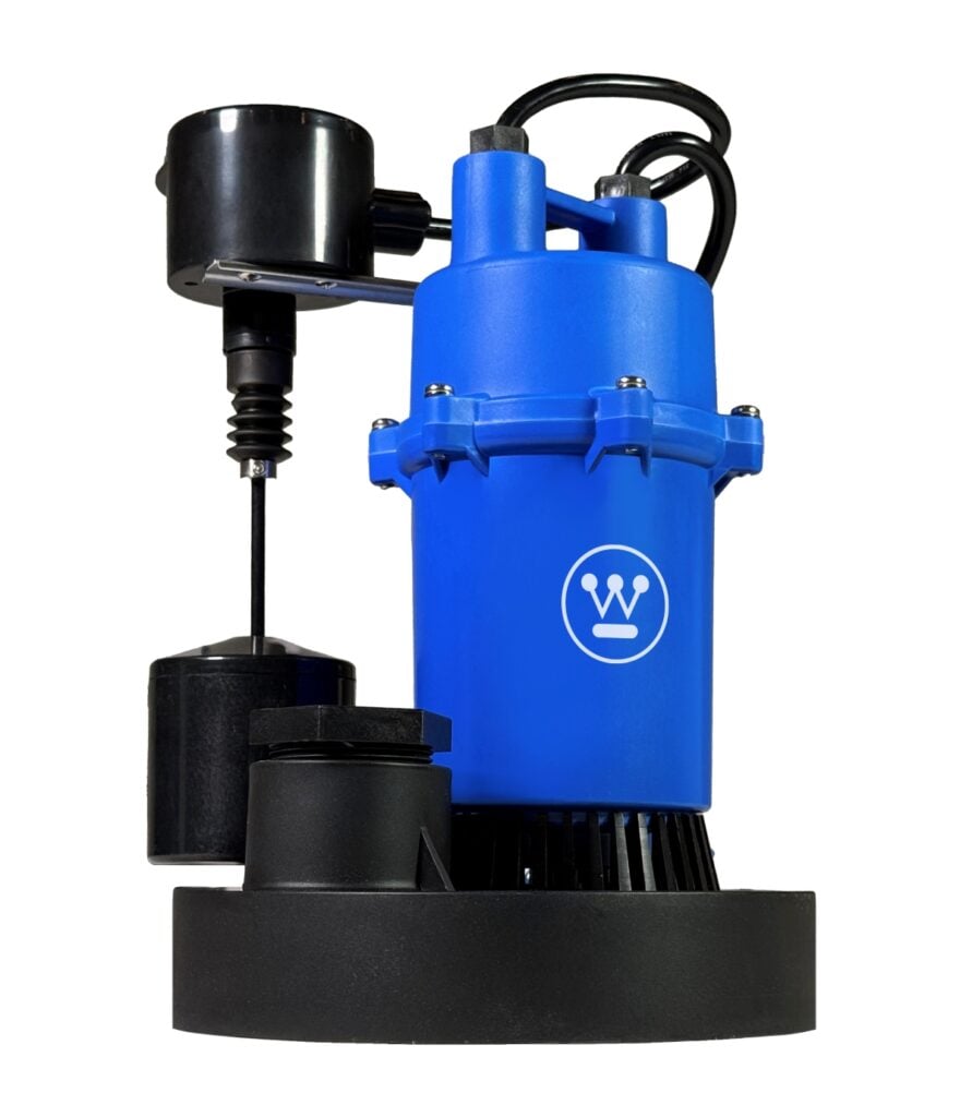 Westinghouse - 1/2 HP Sump Pump with Integrated Vertical Float Switch - Up to 4,100 Gallons Per Hour - Heavy Duty Basement Sump Pump Submersible image