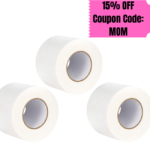 CrawlSpace-DIY Vapor Barrier Tape (3 Pack) 4" x 180' - Heavy Duty White Polyethylene Seam Tape