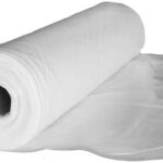 6 Mil Reinforced Vapor Barrier Plastic Sheeting - 12X100, White
