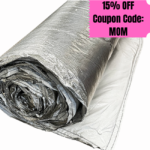 Insul-Barrier Wall Insulation System R-12 – 4' x 25' (100 Sq Ft) Crawl Space & Basement Insulated Vapor Barrier