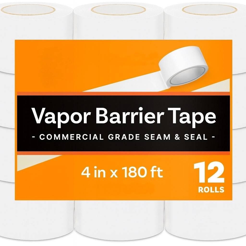 Crawl Space Vapor Barrier Seam Tape, [12 Pack] 4