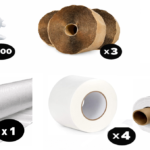 12 & 20 Mil Crawl Space Vapor Barrier Encapsulation Kit – 12 & 20 Mil Woven Barrier, 2,000 Sq. Ft., Vapor Barrier Tape, Sealant, Butyl Tape & Installation Fasteners Included