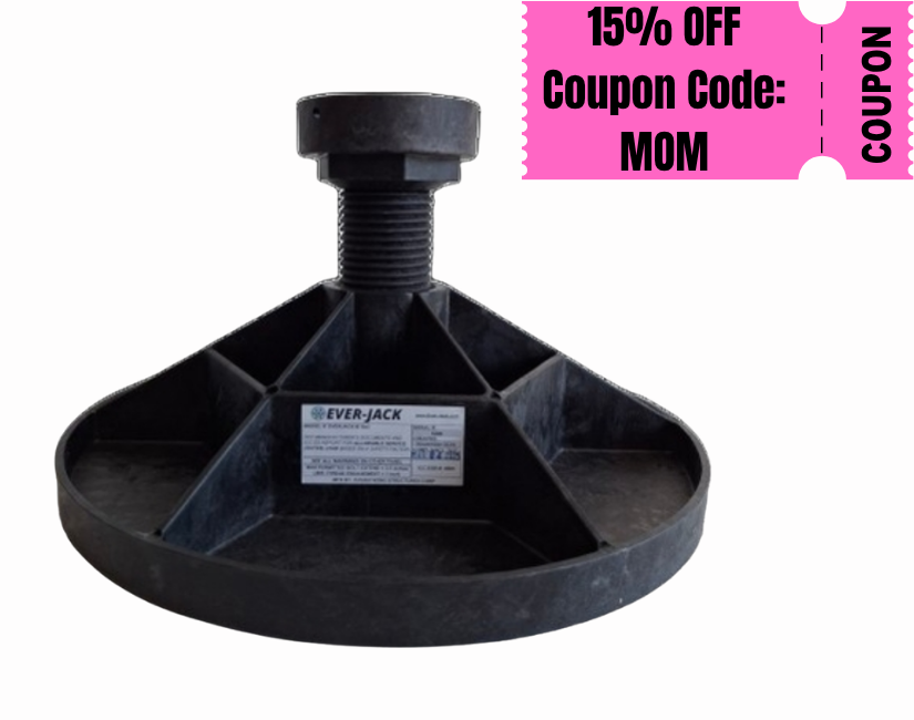 Ever-Jack® Original Crawl Space Support Jack – Adjustable Fiber-Reinforced Composite Floor Support System – Fix Sagging, Bouncy & Uneven Floors – Corrosion-Resistant, Permanent Foundation Solution image